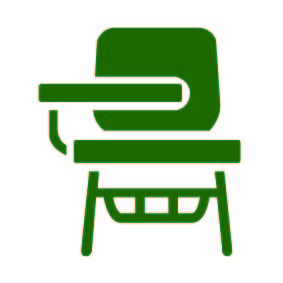學生椅，學校椅 icon